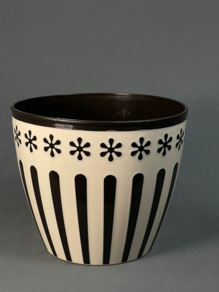 Горшок для цветов Валенсия (1,7) коричнево-сл.кость